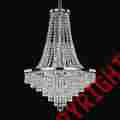 628ad19sp-7c Glow Lighting Signature Series Vista 19 Silver Pearl Crystal Chandelier