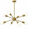 630792248580 Vinluz Sputnik Chandelier Light Brushed Brass Pendant Lighting