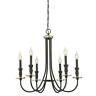 6325200 Westinghouse Cresting Light Wide Taper Candle Chandelier 024034632525