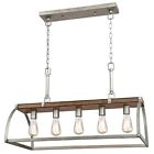 6351700 Westinghouse Oak Lane Indoor Chandelier Barnwood Finish 024034635175
