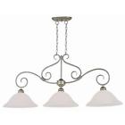 6393 Trans Globe Lighting Pw New Century 3 Light Pewter Island Pendant 736916253642