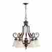 6401-5-44 Capella Quorum International 5 Bulb Nook Fixture Toasted Sienna Finish