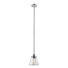 65381 Globe Electric Mercer Chrome Black Vintage Industrial Hanging Pendant