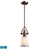 66142-1-led Elk Lighting Pendant Light Antique Copper 696565894446