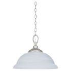 6642-61 Glass Gull Sea "-22 Lighting " Athenia 12 Alabaster Pendant White