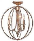 6763-dt Crystorama Garland Semi Flush 633779016356