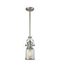67742-1 Elk Lighting Chadwick One Light Pendant Satin Nickel Finish