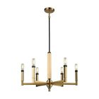 67757-6 Elk Mandeville Metal Chandelier In Satin Brass Finish 748119112886