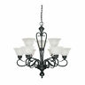 679-bk Millennium Lighting Devonshire Chandelier Ceiling Light With Black 842639004499