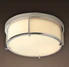 6886-0015 Restoration Hardware Heath Chrome Flush Ceiling Light Fixture
