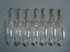 Hj277 7 Satin Icicle Lbl Glass Pendant Lighting Rail Clear Lot Track Nickel
