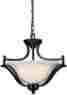 702sfc-brz Z-lite Lighting Lagoon Three Light Pendant Steel Frame Bronze Finish And Matte Opal Shade 685659020465