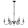 7037d90bk Aloa Decor Candlestick Chandelier Adjustable Hanging Length Dimmable 717186348535