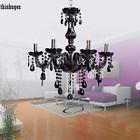 714394158499 Unbranded All Crystal Venetian Style Chandeliers Lights Black