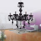 714394158505 Unbranded Black Crystal Ceiling Light Pendant Fixture Lighting