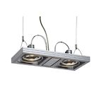7154352u Lighting Aixlight Lamp Pendant Silver Es111 Slv Duo Grey