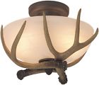 71610 Loan Peak Craftmade Deer Antler Bowl Light Semi 714598971610