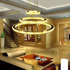 718174107073 Unbranded Modern Led Crystal Ring Circle Ceiling Chandelier
