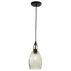 718212172216 Hampton Bay Black Mini Pendant With Clear Glass
