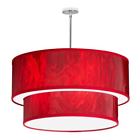 723017s-772-pc Dainolite Red Ice And Polished Chrome Six Light 065214723015