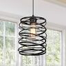 723787114455 Bosomfr Black Industrial Metal Pendant Light Base With