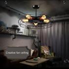728120146780 Unbranded New Metal Fan Vintage Steampunk Style Chandeliers