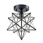 735980997346 Axiland Industrial Black Copper Moravian Star Ceiling Light