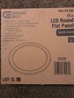 74047-hd Commercial Electric White Led Flat Round Panel Flushmount
