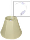 Ssw111714eses 75x17x14 Pendant Lighting 10.75x17x14 Eggshell Swag Lampshade Plug- 1-light
