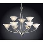 7638-6 3 Elk Lighting Elysburg Satin Nickel Chandelier 748119763866