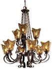 77056 Chandelier Bronze Metal 9 720089577056
