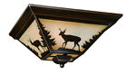 77760 Vaxcel Rustic Ceiling Light Flush Mount Lodge Cabin 717109877760