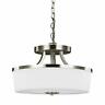 785652002175 Sea Gull Lighting Hettinger Convertible Pendant Brushed Nickel