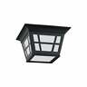 785652025129 Sea Gull Lighting Herrington Light Black Outdoor Fixture