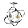 7936-sf Ch-bs-ch Golden Lighting Atom Light Ceiling Chrome Brushed 844375070875