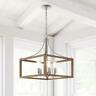 7949hdcgldi Hampton Bay Chandelier Galvanized Pendant Painted Chestnut Wood 785247225415