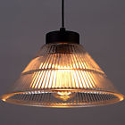 799355978422 Niuyao Vintage Industrial Loft Style Ribbed Glass Ceiling