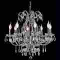 483339-8-gss 8-light Weinstock Lighting Antique Reproduction Beaded Chandelier With Hand Polished Crystal Tri