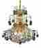 8001d19grc 8001d19g Elegant Lighting Rc Toureg Ten Light Chandelier Gold Finish
