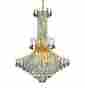 8006g35g-ss Elegant Lighting 8006 Toureg 16 Light 35 Swarovski Chandelier Gold Clear 848145065184