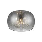 802513177435 Home Decorators Collection Chrome Glass Led Flushmount Clear