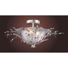 8049-2 Elk Lighting Circeo Vetro Russet Beige Ceiling Light 748119804927