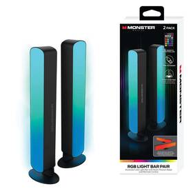 805106894917 2-pack Multi-color Led Light Bar With Multi-position Base Remote