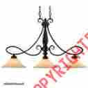 8106-10 Wildon Home Carver Modern Contemporary 3 Light Kitchen Island Pendant Chandeliers Bronze