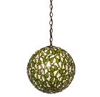 7056961 81735 Meyda Lighting Mistletoe Ball Pendant Zaz White 705696817351