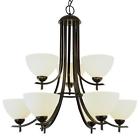 8179 Trans Globe Lighting Modern Meets Traditional 9 Light Rubbed Oil Bronze Chandelier 736916529037