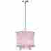 85312-105-pc 85312-105pc Dainolite 3-light Crystal Pendant W Chocolate Brown Gold Organza Shade Polish 065214002448