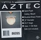 7379950 86095 Aztec New Brushed Brass Ceiling Mount Light 737995860950