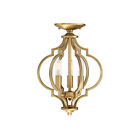 860999-2056130-251 First Natural Brass Semi Flush Mount 601754811043
