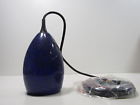 864-95 Quorum International Down Mini Pendants With Blue Glass 190808051196